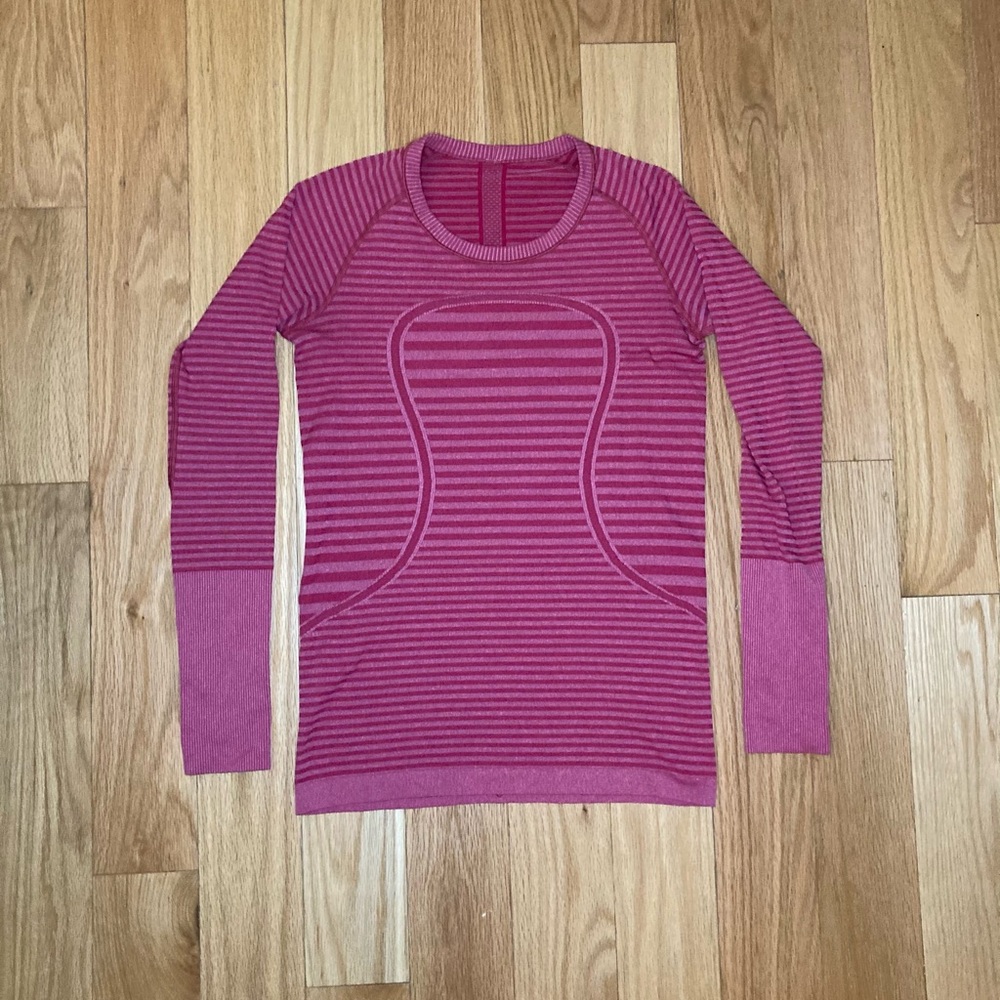 Lululemon pink long sleeve swiftly